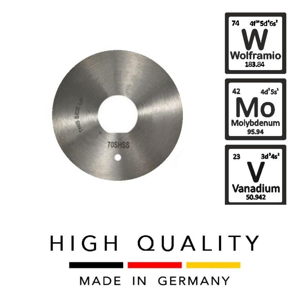 CUCHILLA REDONDA MAQUINA RASOR 70 HSS MADE GERMANY Máquinas de coser